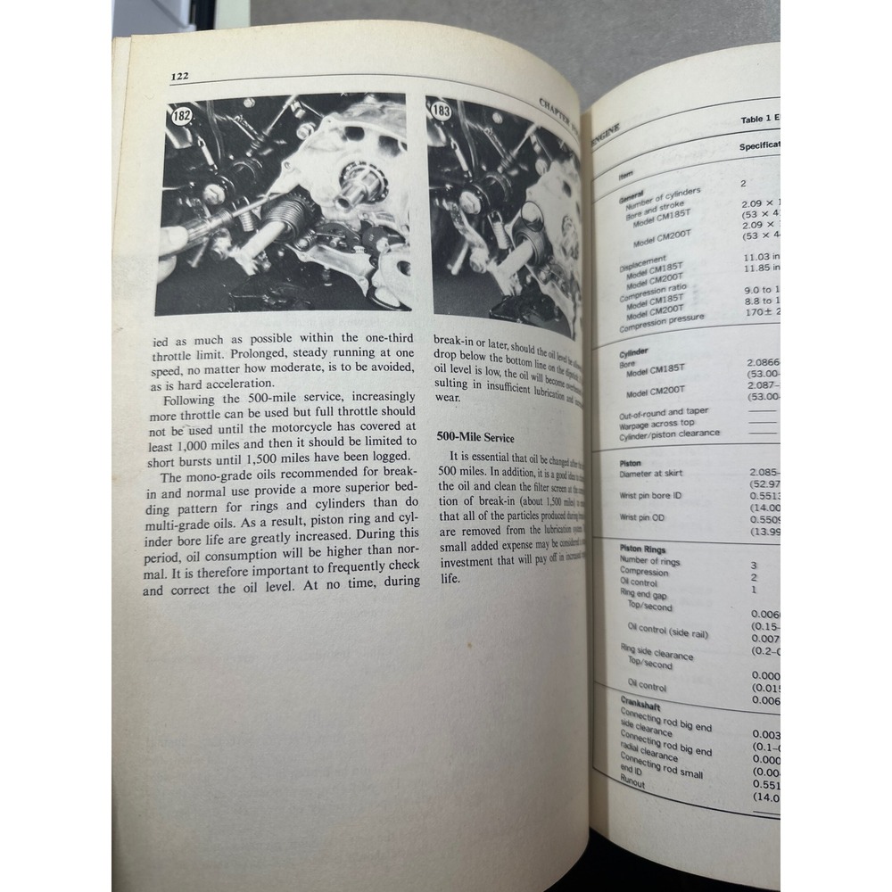 Clymer Honda Twinstar 1978-1980 Service Repair Manual CM185T CM200T 0892873256 - Picture 9 of 10
